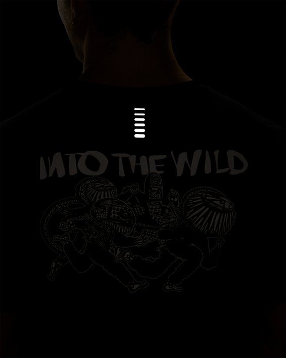 Men's UA Iso-Chill Wild Short Sleeve in Black image number 3